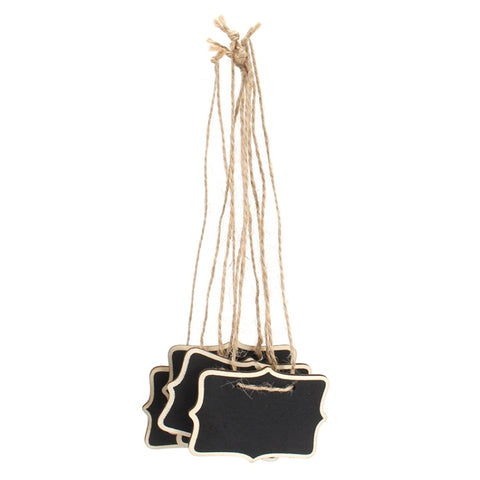 12 mini lavagne in legno, mini lavagne, con decorazioni per feste in casa e matrimoni, Wooden Blackboard 3