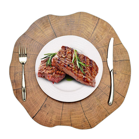 2 pezzi di tovagliette in legno per stoviglie, decorazione per tazza da tè a forma di loto, Table Mats 1