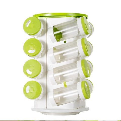 2 Set 16 en 1 Lattine per condimenti Pepe Sale Ampolla Bottiglia di plastica Barattolo di spezie da cucina Scatola shaker per pepe Set portaspezie, 16 in 1 Assaisonnement Canettes