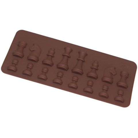 Stampo per cioccolato a scacchi en silicone Stampo per sapone allo zucchero di roccia, Forme d'échecs