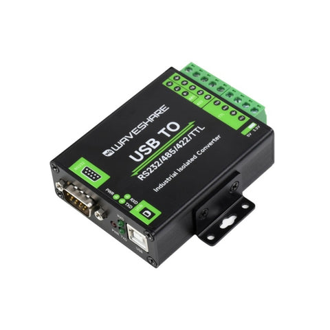 Convertisseur d'isolation industrielle avec interface Waveshare FT232RNL de USB vers RS232/485/422/TTL, 23996, 23996