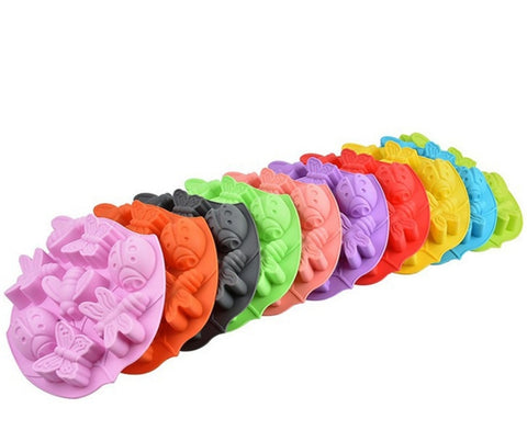 Ustensile de forno pour tampons en silicone pour gâteau en forme d'insert, dimensions: 26,5x20,5x3,5 cm, Forme Insecte