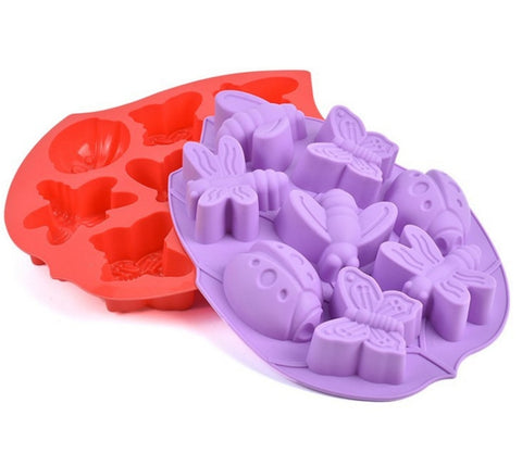 Ustensile de forno pour tampons en silicone pour gâteau en forme d'insert, dimensions: 26,5x20,5x3,5 cm, Forme Insecte