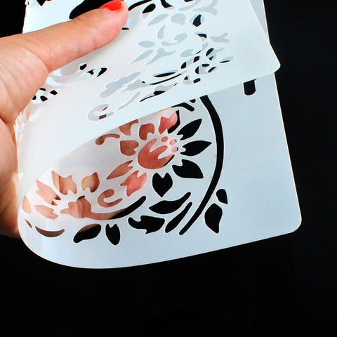 Modello cavo per mascheratura A4 Tampone di inchiostro dipinto a mano Accessori per pittura a gesso, Chalk Paint Accessories