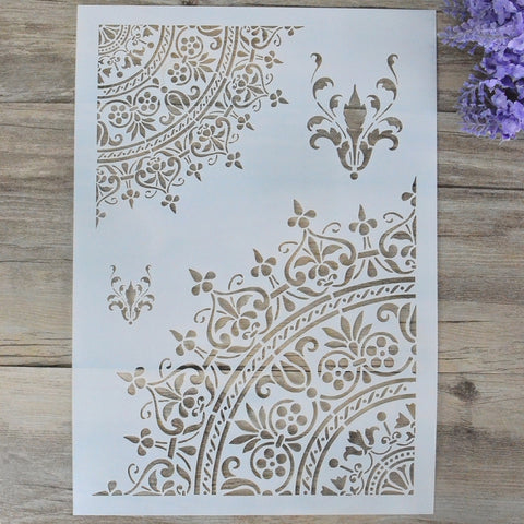 Modello cavo per mascheratura A4 Tampone di inchiostro dipinto a mano Accessori per pittura a gesso, Chalk Paint Accessories