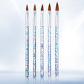 5pcs Nail Crystal Brush Set for Professional Nail Art