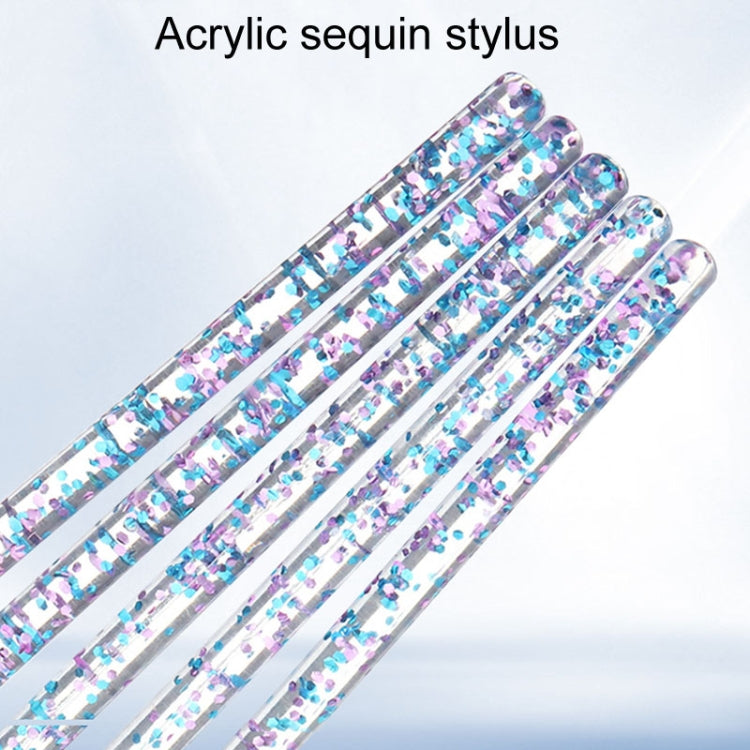 5pcs Nail Crystal Brush Set for Professional Nail Art