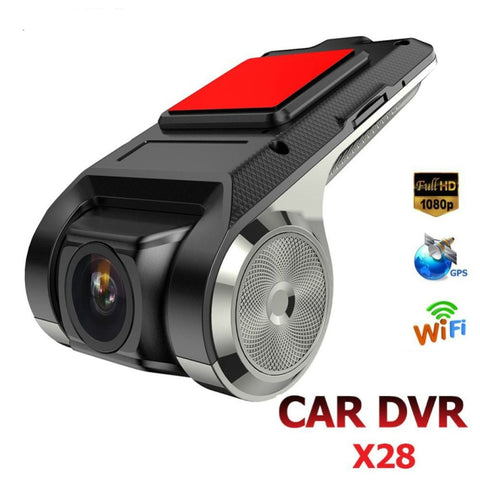 Mini caméra DVR pour voiture Full HD 1080P, enregistreur vidéo numérique automatique DVR ADAS, caméra vidéo G-sensor Dash Cam Wifi GPS Dashcam, X28