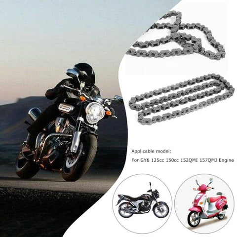 Chaîne de distribution à 90 vitesses pour GY6 125CC 150CC 152QMI 157QMJ Motore Scooter Cyclomoteur ATV Go Kart Quad, chaîne de distribution 90 maillons