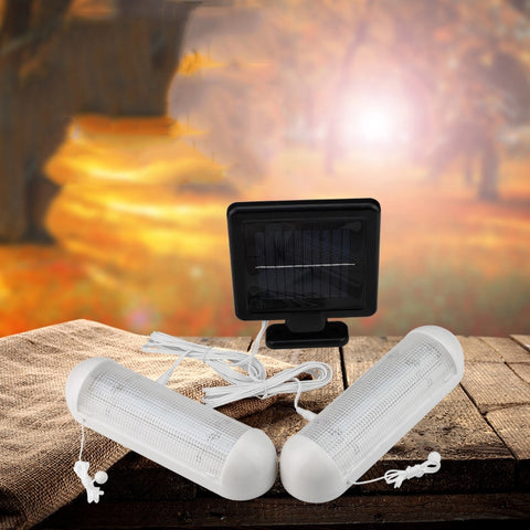 Lampada da esterno impermeabile IP44 a LED a energia solare a doppia lampada da parete