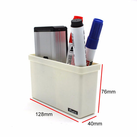 2 pezzi di scatola portaoggetti magnetica in plastica, cassetto, lavagna, penne a gesso, organizer da scrivania, scatole portaoggetti per la casa, Magnetic Storage Box