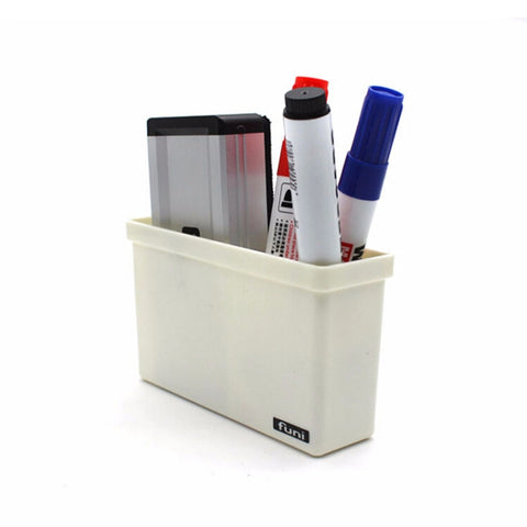 2 pezzi di scatola portaoggetti magnetica in plastica, cassetto, lavagna, penne a gesso, organizer da scrivania, scatole portaoggetti per la casa, Magnetic Storage Box