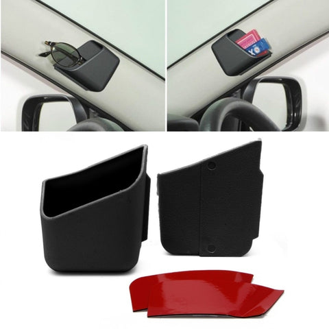2 pezzi di accessori universali per auto, portaoggetti per occhiali, organizer, nero, Car Glasses Organizer
