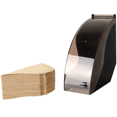 Porte-filtre Porte-filtre Conique Porte-filtre Porte-ustensiles de café avec couvercle antipolvere, Porte-papier filtre