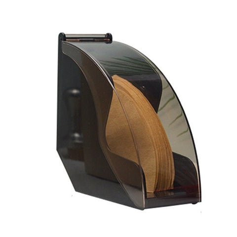Porte-filtre Porte-filtre Conique Porte-filtre Porte-ustensiles de café avec couvercle antipolvere, Porte-papier filtre