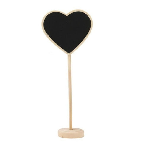 10 pezzi di lavagna in legno, mini bacheca per messaggi, tavolo, decorazione per festa di nozze, Wooden Blackboard 2