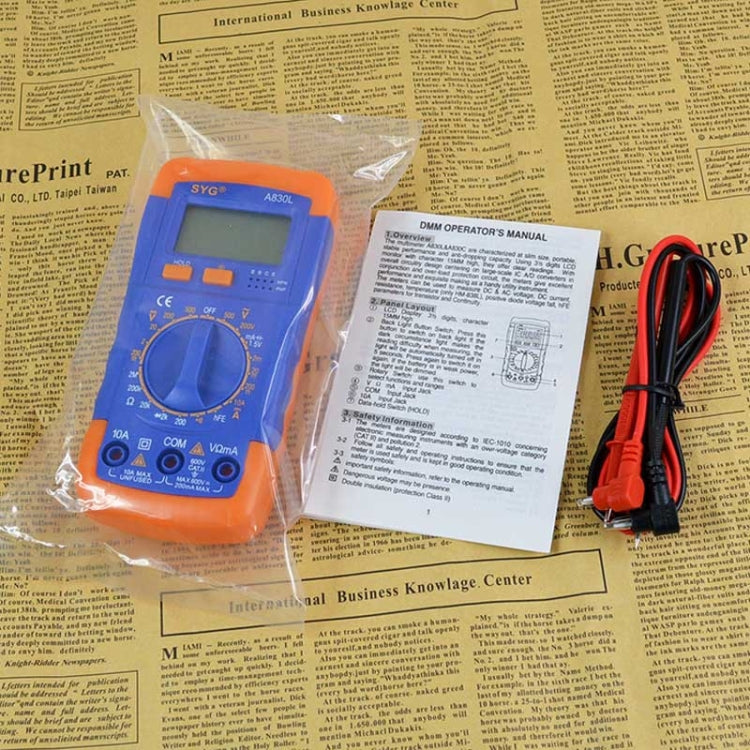 A830L Digital Multimeter - Versatile Capacitance Tester