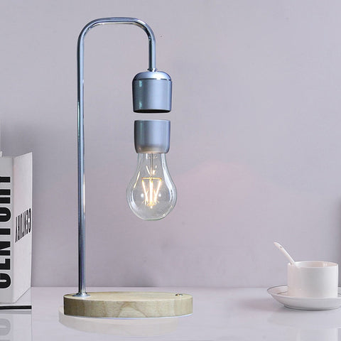 Lampada da tavolo per casa con lampadina galleggiante a LED con tecnologia di decorazione a levitazione magnetica da 16 W, Black