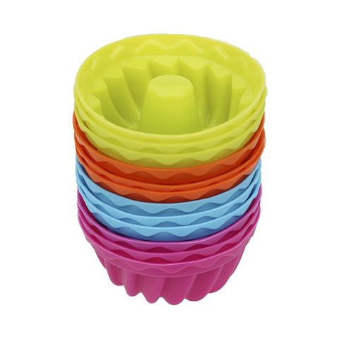 Tampon pour gélatine du moule en forme de fil de 12 pièces Tampon pour ciambella par muffin et cupcake en silicone pour budino, Forme de fil