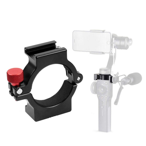 Support pour micro avec adaptateur d'anneau pour fente basse pour stabilisateur de cardan Zhiyun Smooth à 4 poignées