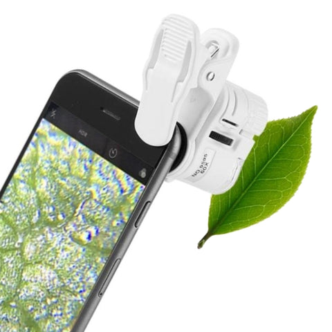 9595W1 Microscope HD pour téléphone cellulaire avec lentille de 60 volts avec lumière LED