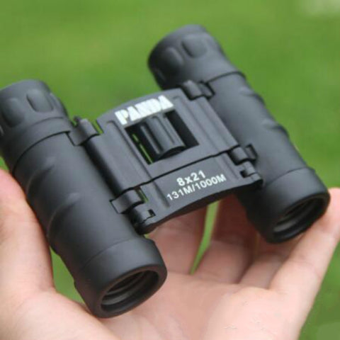 Télescope compact 8X21 Télescope pour vision nocturne jumelles HD avec peau verte optique complète à bas niveau de lumière, 8X21