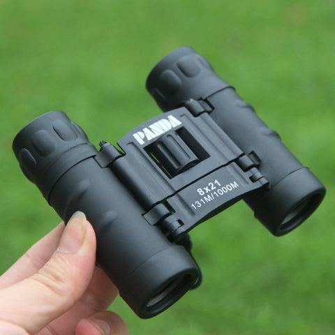 Télescope compact 8X21 Télescope pour vision nocturne jumelles HD avec peau verte optique complète à bas niveau de lumière, 8X21
