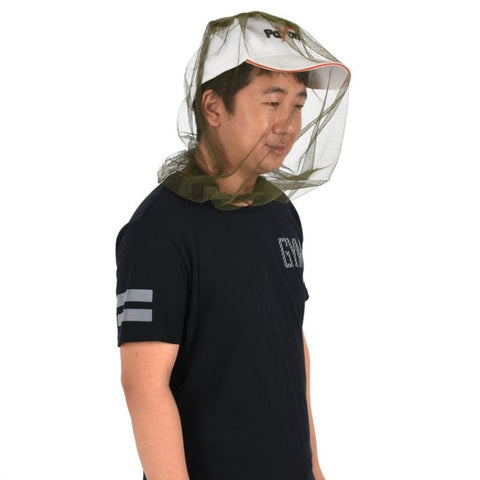 Anti-zanzara Ape Insetto Rete Cappello Testa Protezione per il viso Copertura in rete Protezione da campeggio da viaggio, Anti-mosquito Insect Net Hat