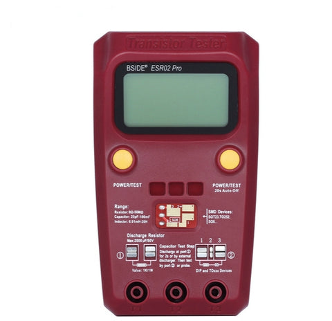 BSIDE ESR02 Pro Tableau de test pour transistor numérique M328 Testeur ESR de capacité d'inductance de résistance