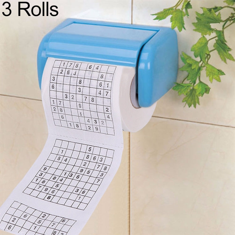 3 rotoli di carta igienica Sudoku creativa per il viso, 3 Rolls - Novalix Store
