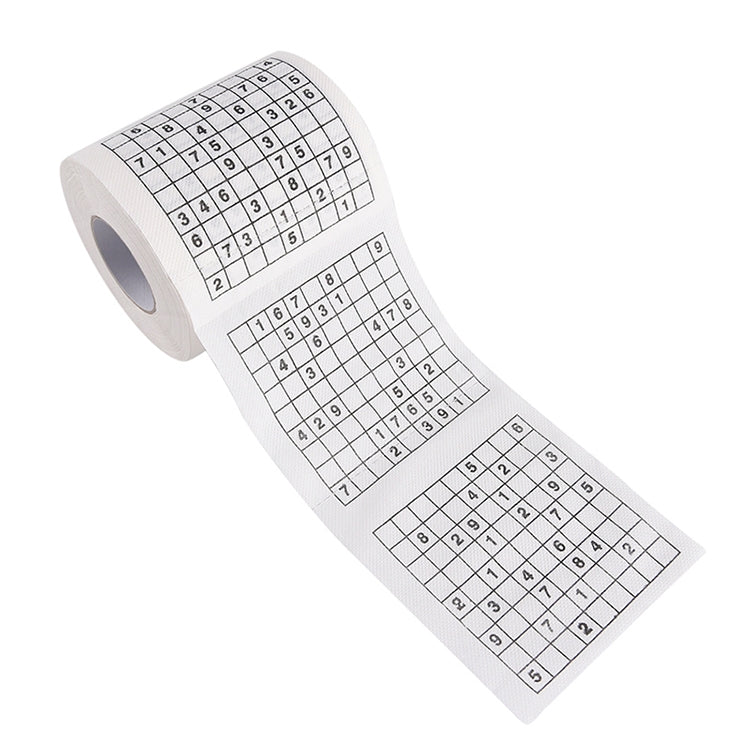 3 rotoli di carta igienica Sudoku creativa per il viso, 3 Rolls - Novalix Store