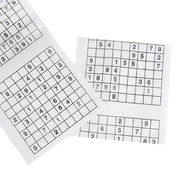 3 rotoli di carta igienica Sudoku creativa per il viso, 3 Rolls - Novalix Store