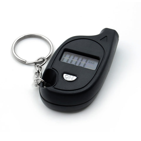 Testeur de manomètre de pression de l'air de la roue pneumatique LCD numérique portable à 2 personnes, testeur de jauge de pression d'air