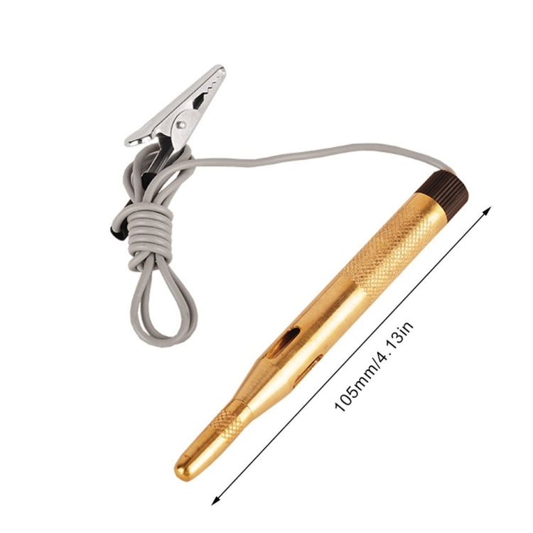 Copper Electric Pen Circuit Tester with LED, 2-Pack 6-24V