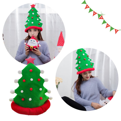 Cappello per albero di Natale Cappello per adulti divertente Decorazione natalizia per feste, Christmas Tree Hat
