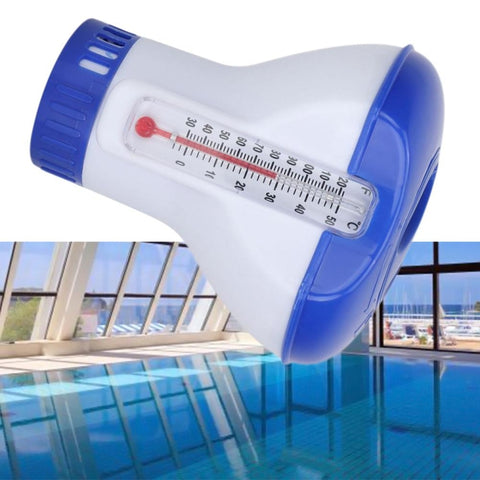 Termometro per piscina da 5 pollici Pillola d'acqua galleggiante Disinfezione impetuosa della piscina Dispenser automatico di farmaci Accessori per piscina, Style 1