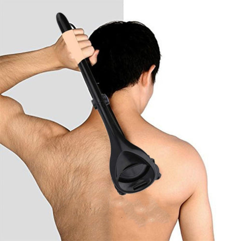 2 pezzi di rasoio con manico lungo posteriore pieghevole doppia testa di taglio 2.0 versione di aggiornamento, 2 PCS Long Handle Shaver