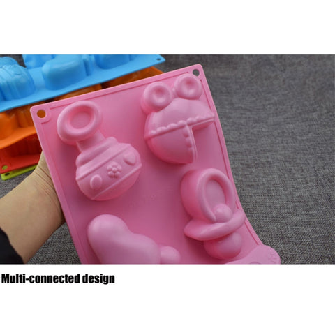 Silicone bébé jouets forme ustensiles de cuisson Stampo gelée pudding décoration torta al cioccolato, consegna colore casuale, forme de jouets pour bébé