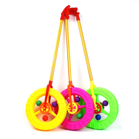 Trolley Toys Baby Walker Spingitore a ruota singola Consegna colore casuale, Single Wheel Pusher