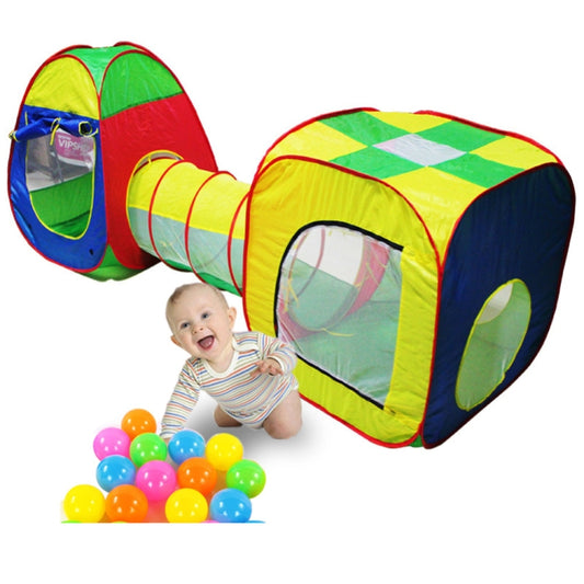 Set di tre pezzi per tenda da tunnel portatile Magic House Game House per bambini
