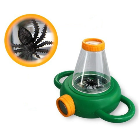 Sussidi didattici per la scuola materna con lente d'ingrandimento per insetti portatile 4X, 4X