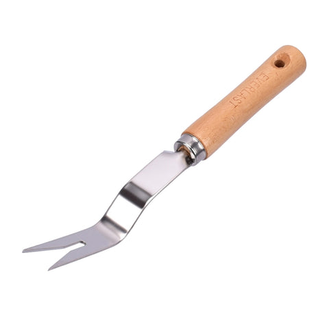 Strumento per la raccolta delle radici con manico in legno per diserbo spesso in acciaio inossidabile, Wooden Handle Root Picking Tool