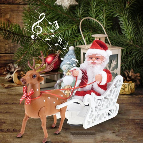 Nouvelle vie de bébé créatif de Babbo Natale avec un peu d'alcool et de musique, cadeaux de Noël pour un jeu électrique universel automatique