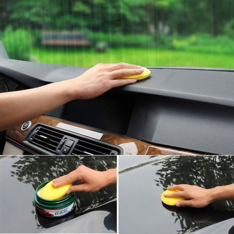 5 pièces de mousse pour nettoyer la cire pour véhicule par voiture, mousse morbide pour cire jaune, pour le lavage de la cure des dettagli dell'auto, 5 PCS