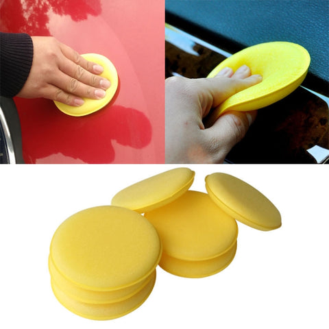 5 pièces de mousse pour nettoyer la cire pour véhicule par voiture, mousse morbide pour cire jaune, pour le lavage de la cure des dettagli dell'auto, 5 PCS