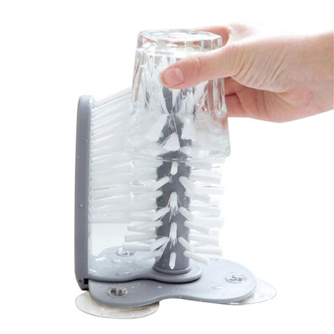 Outil pour la pulvérisation du bar de la cuisine avec spazzola pour la pulvérisation de la tasse à porcelet d'aspiration, brosse de nettoyage pour ventouse murale