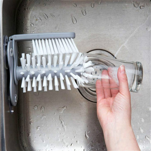 Outil pour la pulvérisation du bar de la cuisine avec spazzola pour la pulvérisation de la tasse à porcelet d'aspiration, brosse de nettoyage pour ventouse murale