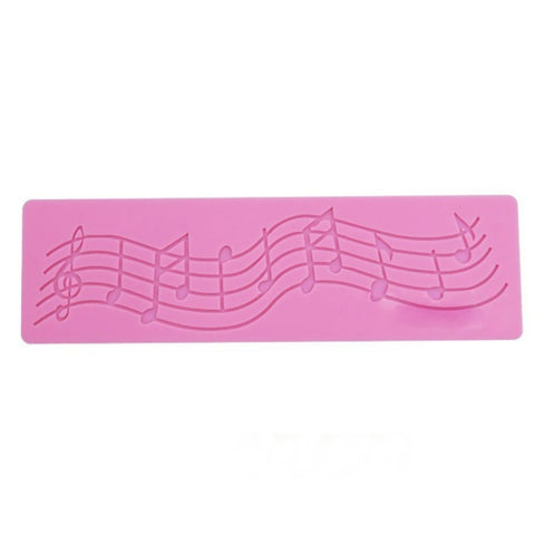 Set di 2 Stampi in Silicone per Decorazione Torte a Forma di Nota