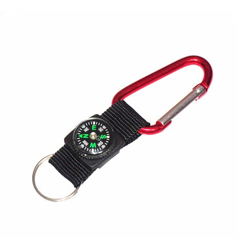 Mini-moschettone pratique de l'esterno en jambe d'aluminium de 5 pièces avec buse et portachiavi, consegna colore casuale
