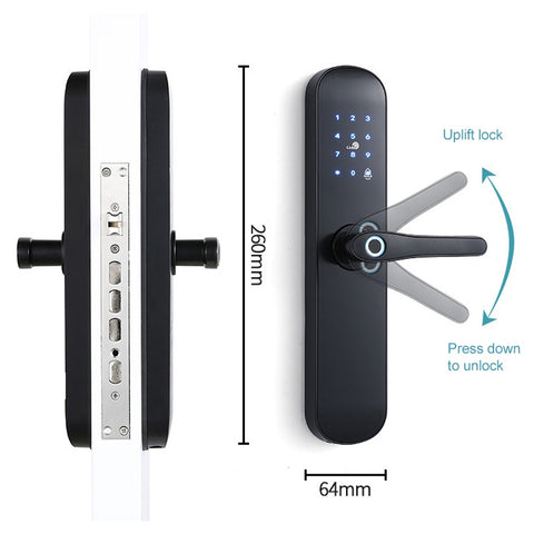 S011M Blocco automatico multifunzionale delle impronte digitali Blocco elettronico intelligente della password per l'appartamento dell'hotel